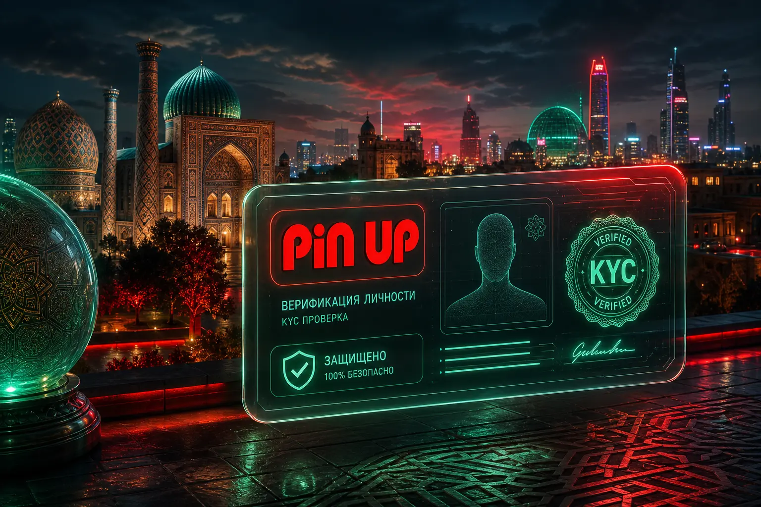 Страница верификации Pin Up